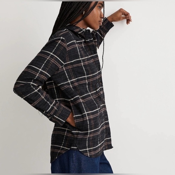 Madewell Other - Madewell Slub Flannel Sunday Shirt size XS f6